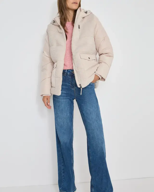 Cecil Teddyjas met Structuurmix - Teddy Vanilla White