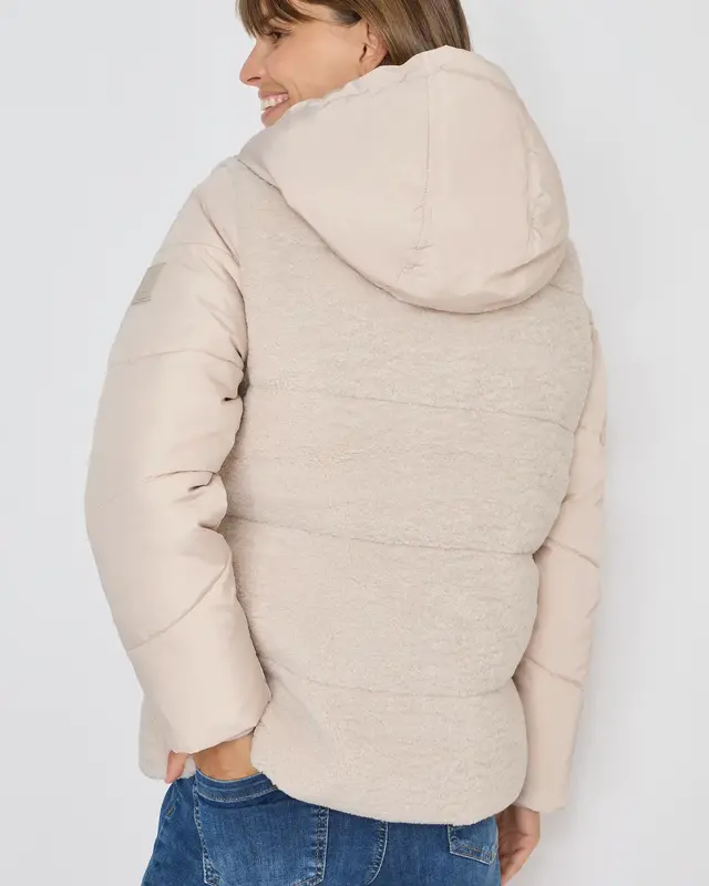 Cecil Teddyjas met Structuurmix - Teddy Vanilla White