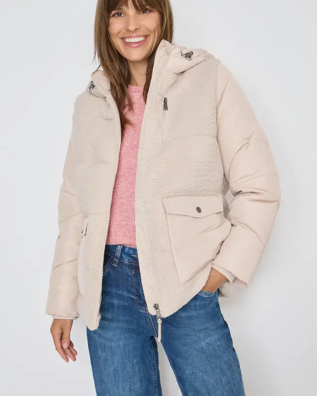 Cecil Teddyjas met Structuurmix - Teddy Vanilla White