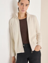 Cecil Federgarn Cardigan - Light Greige