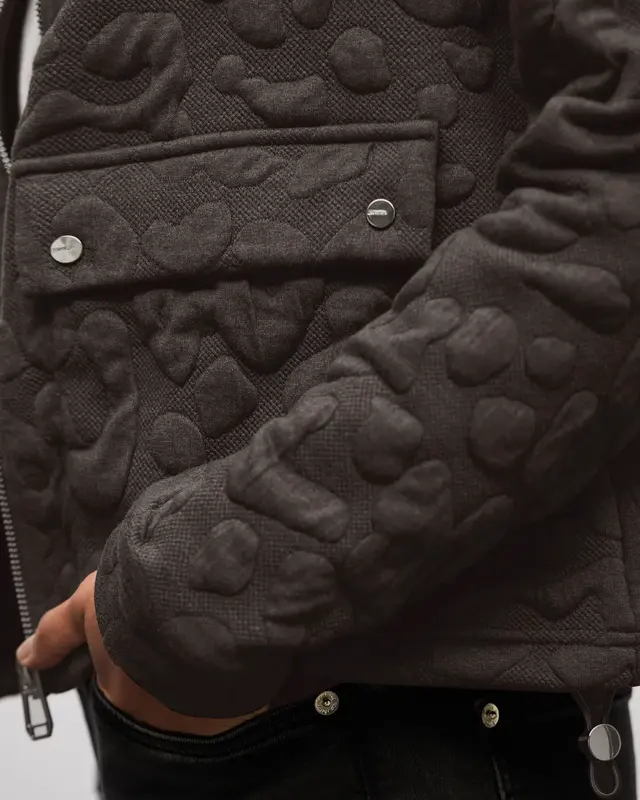 Street One Leo Jacquard Jacket - Rustic Brown Melange