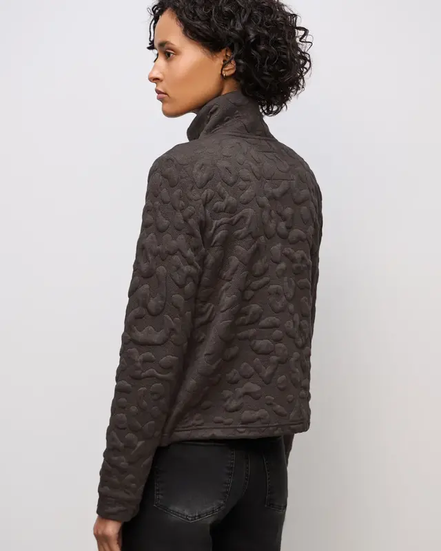Street One Leo Jacquard Jacket - Rustic Brown Melange