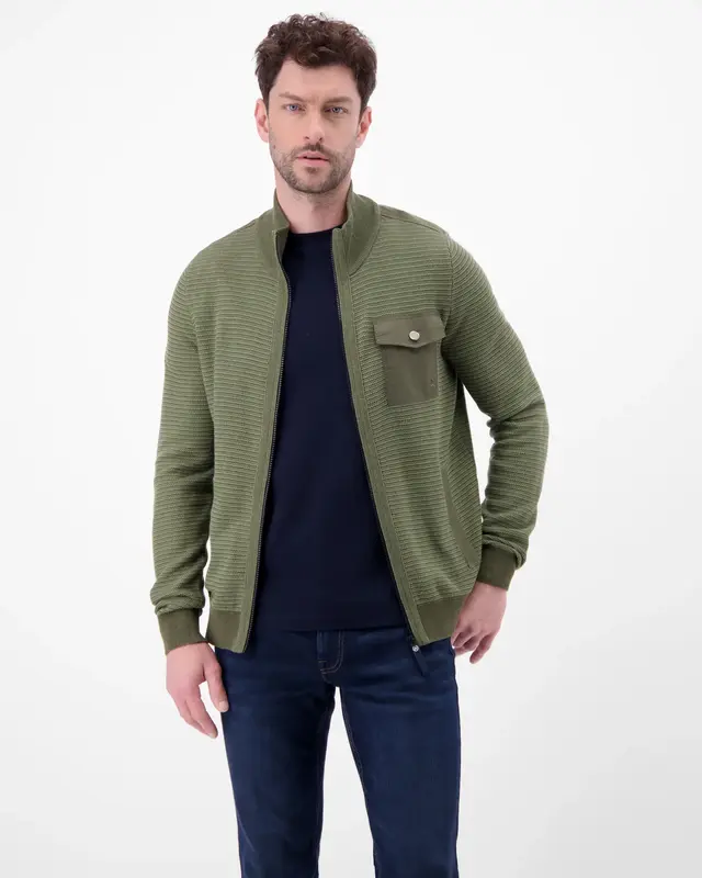Lerros Sporty Cardigan - Nordic Olive
