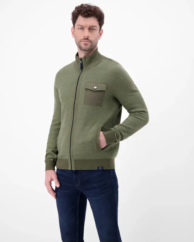 Lerros Sporty Cardigan - Nordic Olive