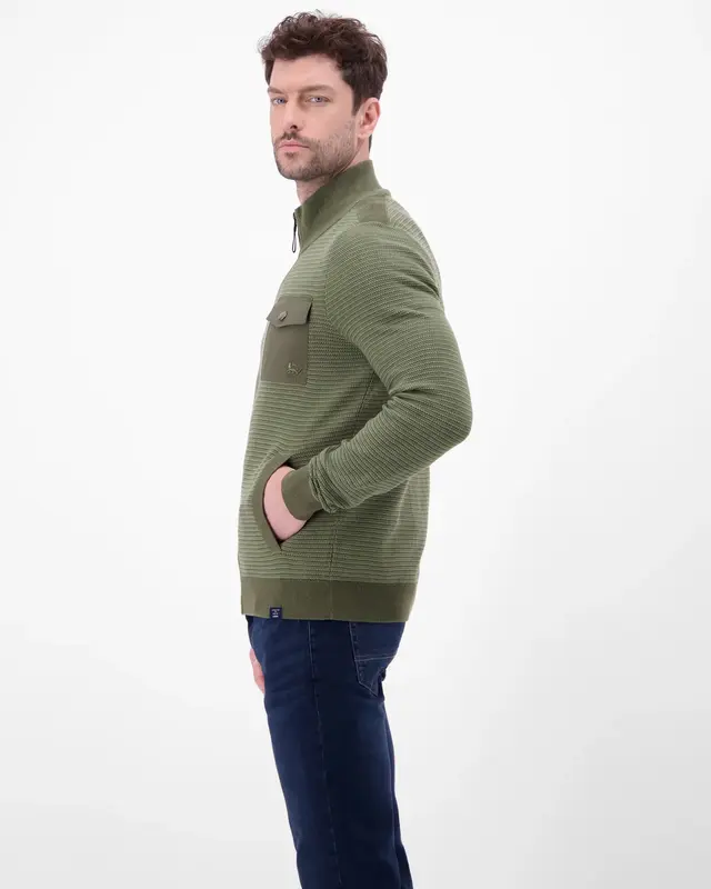 Lerros Sporty Cardigan - Nordic Olive