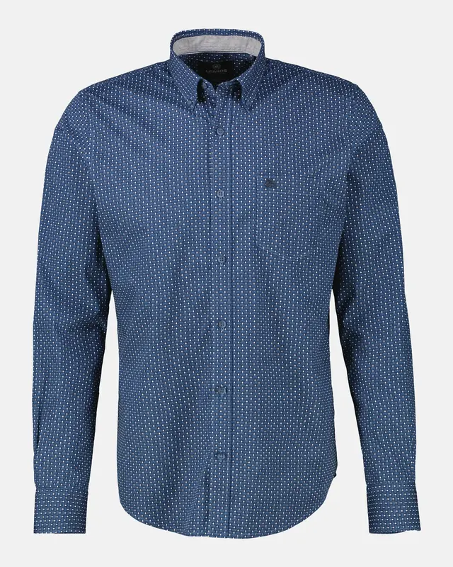 Lerros Ornament Print Shirt - Storm Blue