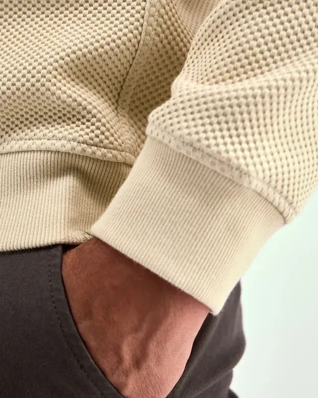 Lerros Heren Trui Sportieve Structuur - Foam White