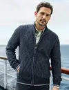 Lerros Kabelgebreid Vest - Classic Navy