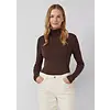 Katoenen Col Trui - Brown