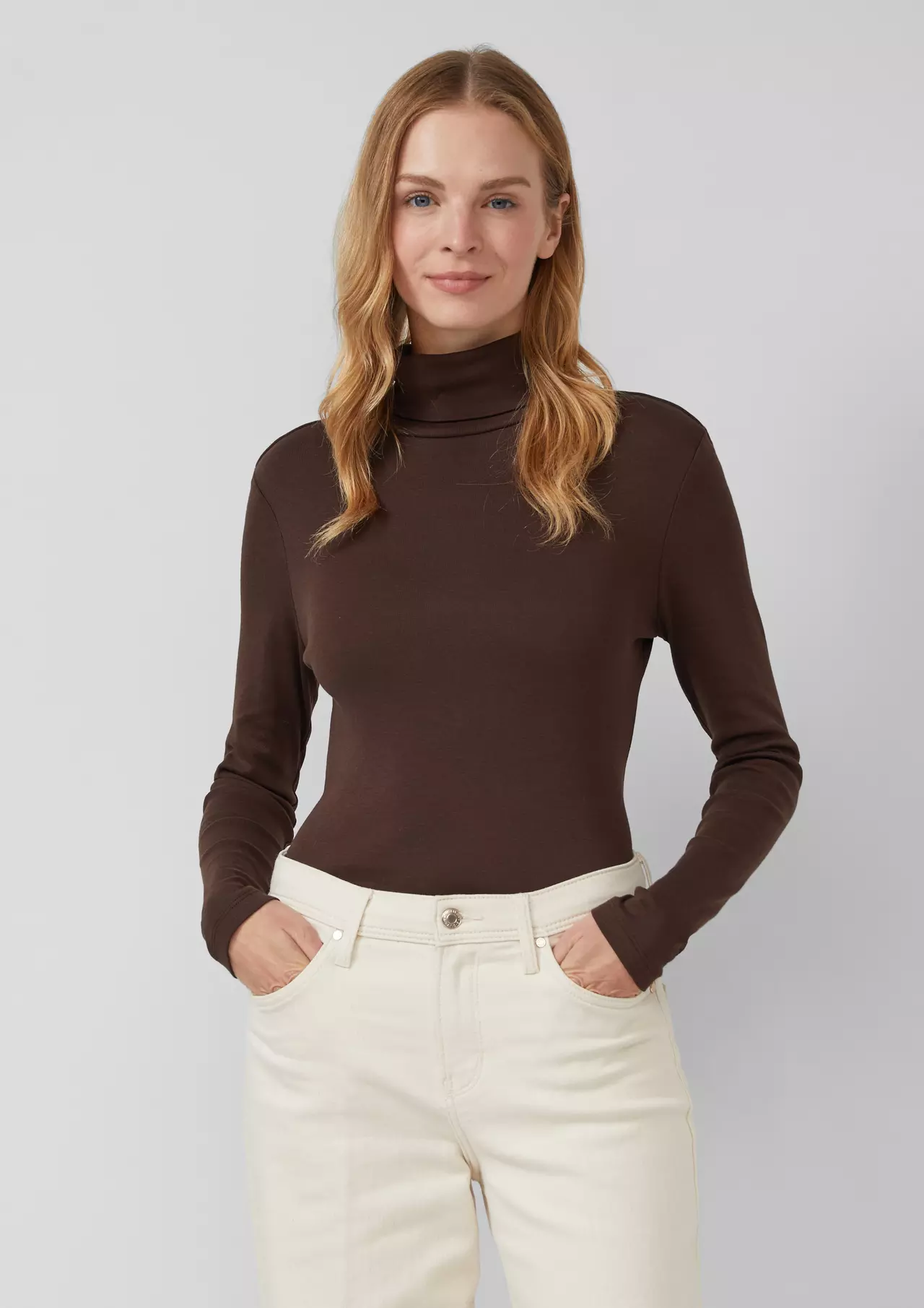 S. Oliver Turtleneck Jumper - Brown
