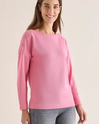 Cecil Softes Melange Shirt - Dark Blossom Melange