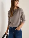 Cecil Soft Melange Shirt - Chocolate Mousse Melange