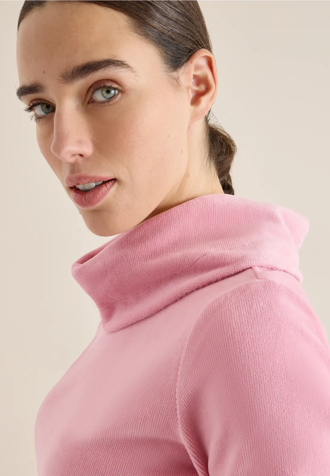 Cecil Cord Shirt mit großem Kragen - Blossom Corduroy