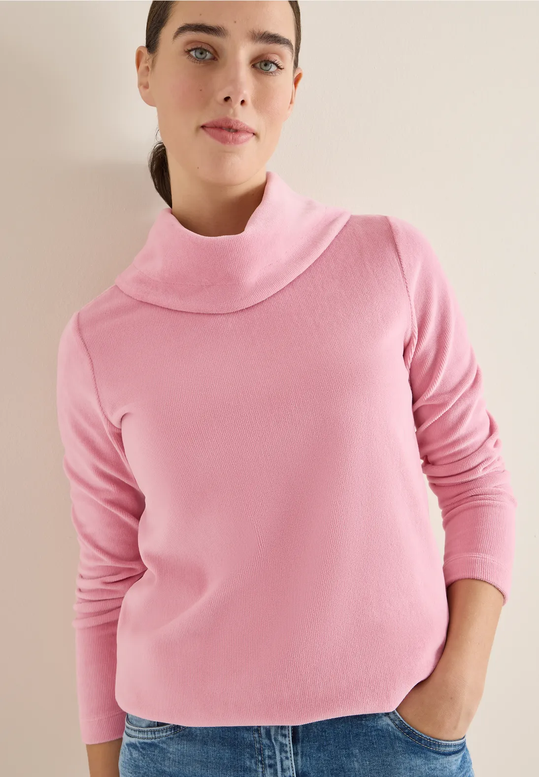 Cecil Cord Shirt mit großem Kragen - Blossom Corduroy