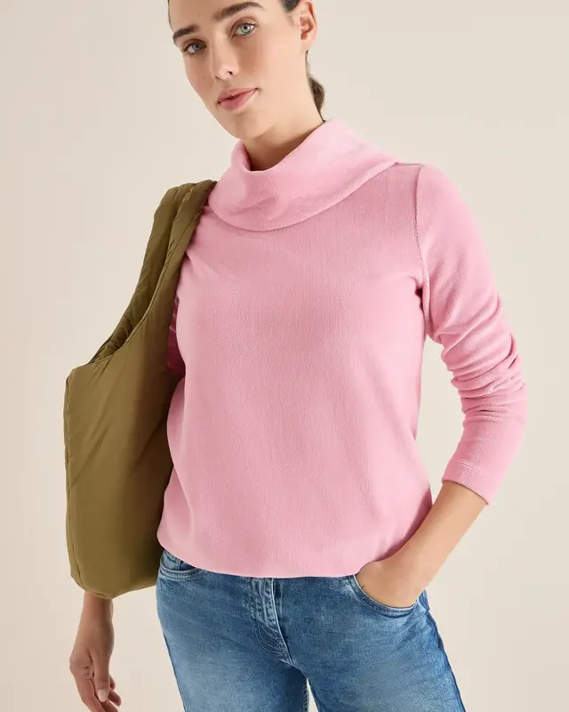 Cecil Cord Shirt mit großem Kragen - Blossom Corduroy