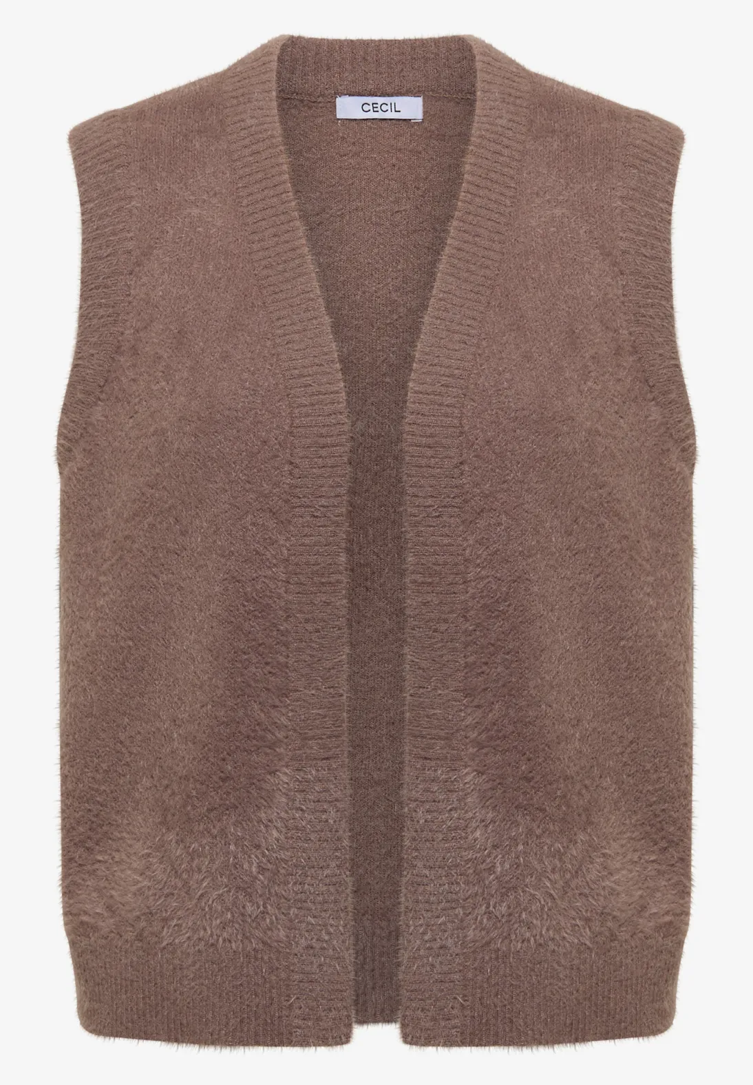 Cecil Open Gilet van Verengaren - Chocolate Mousse Melange
