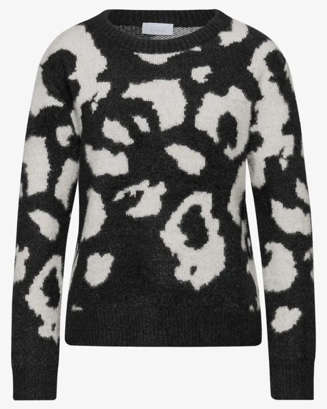 Street One Studio Cosy Round Neck Jumper - Black