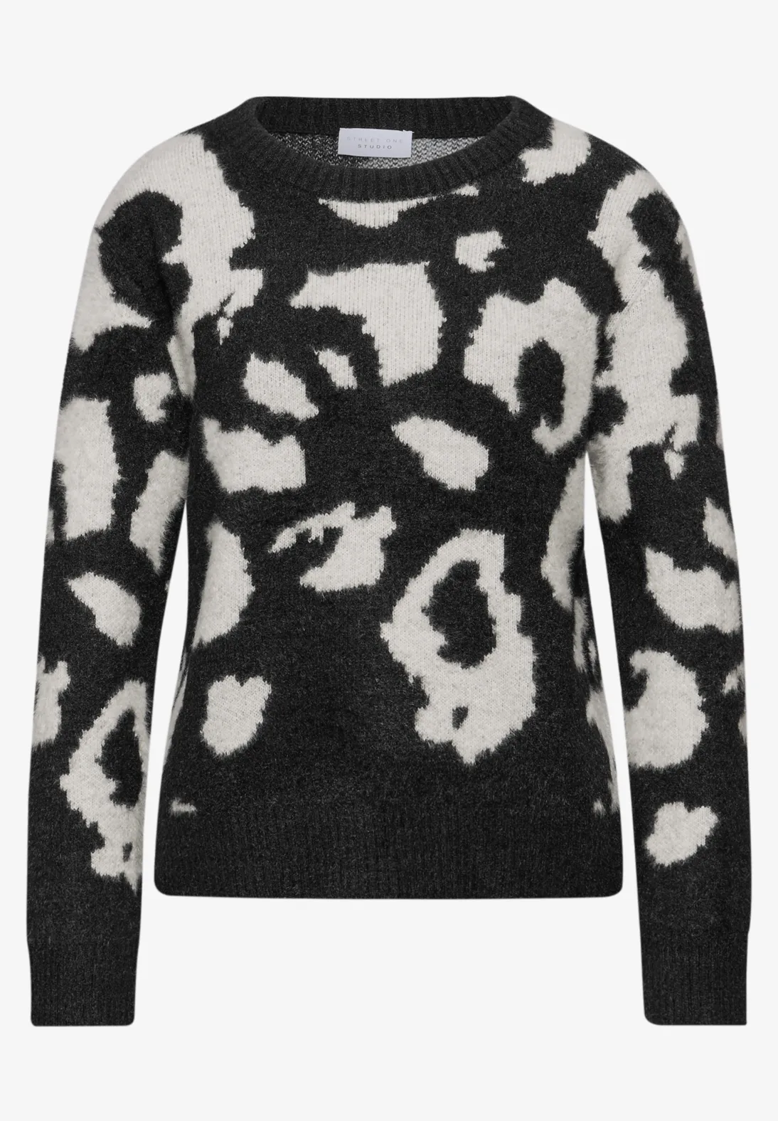 Street One Studio Kuscheliger Rundhalspullover - Black