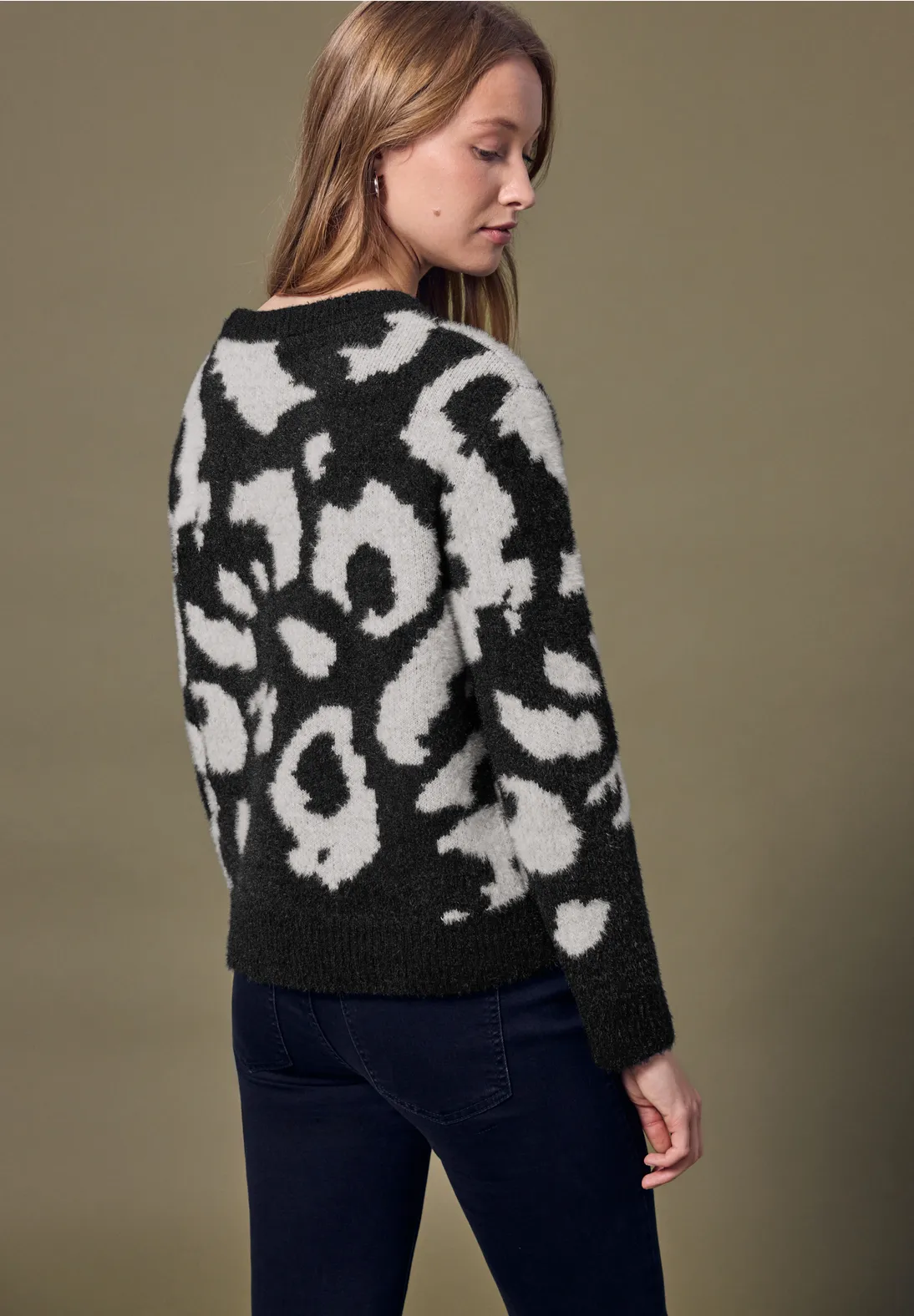 Street One Studio Kuscheliger Rundhalspullover - Black