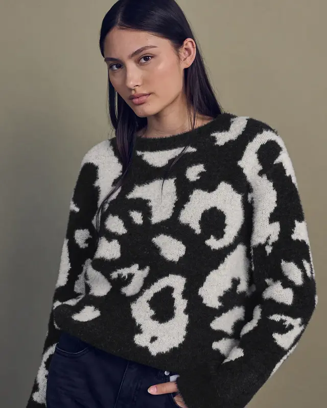 Street One Studio Trui met Ronde Hals - Black