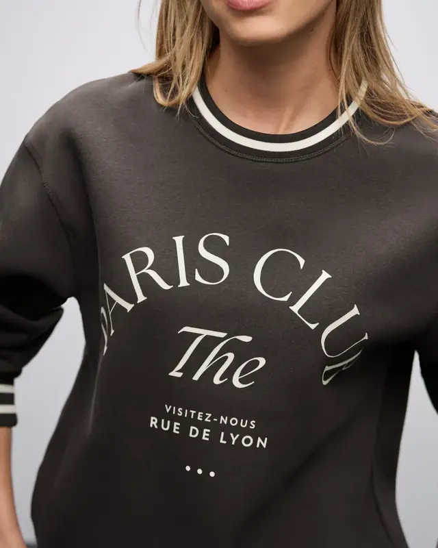 Street One Print Sweater met Loose Fit - Darkest Brown