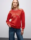 Street One Print Sweater met Loose Fit - Racing Red