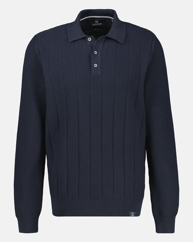 Lerros Strick Poloshirt - Classic Navy