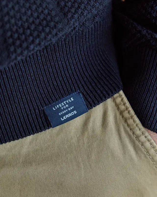 Lerros Strick Poloshirt - Classic Navy