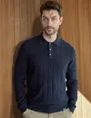 Lerros Strick Poloshirt - Classic Navy