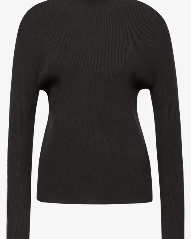 Street One Pullover in Rippstruktur - Darkest Brown