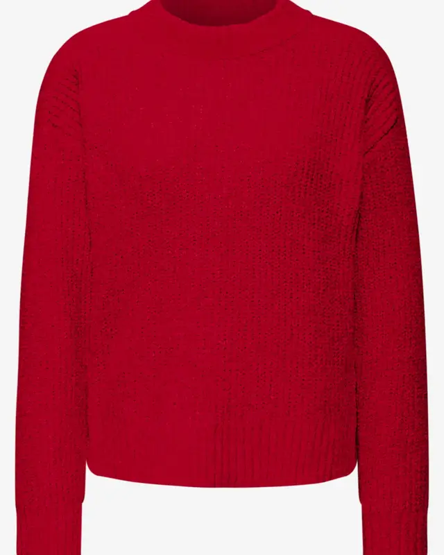 Street One Softer Chenille Pullover - Racing Red