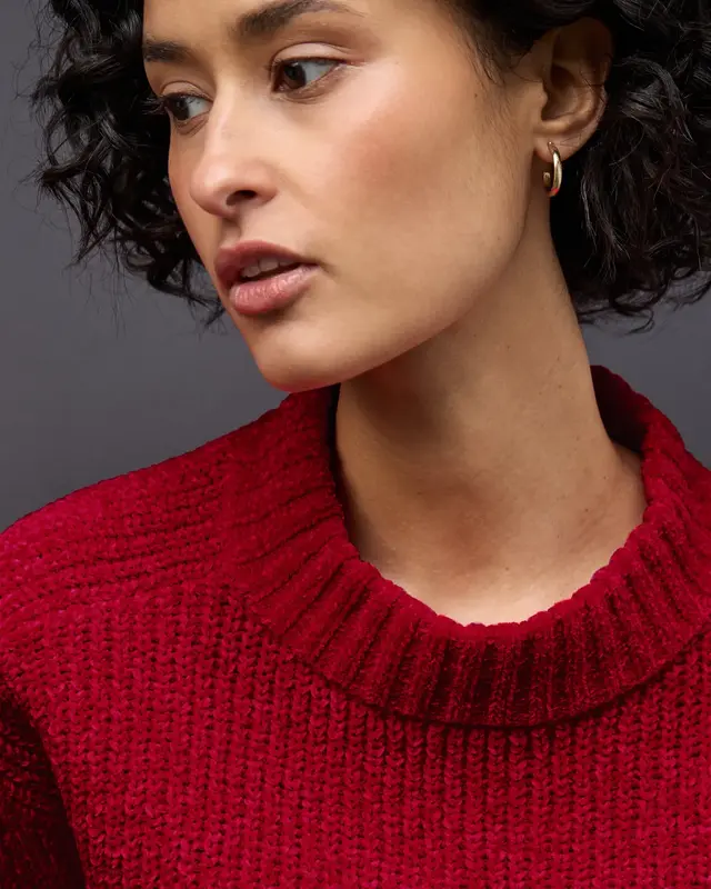 Street One Soft Chenille Jumper - Racing Red