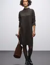 Street One Gebreide Midi-Jurk - Darkest Brown
