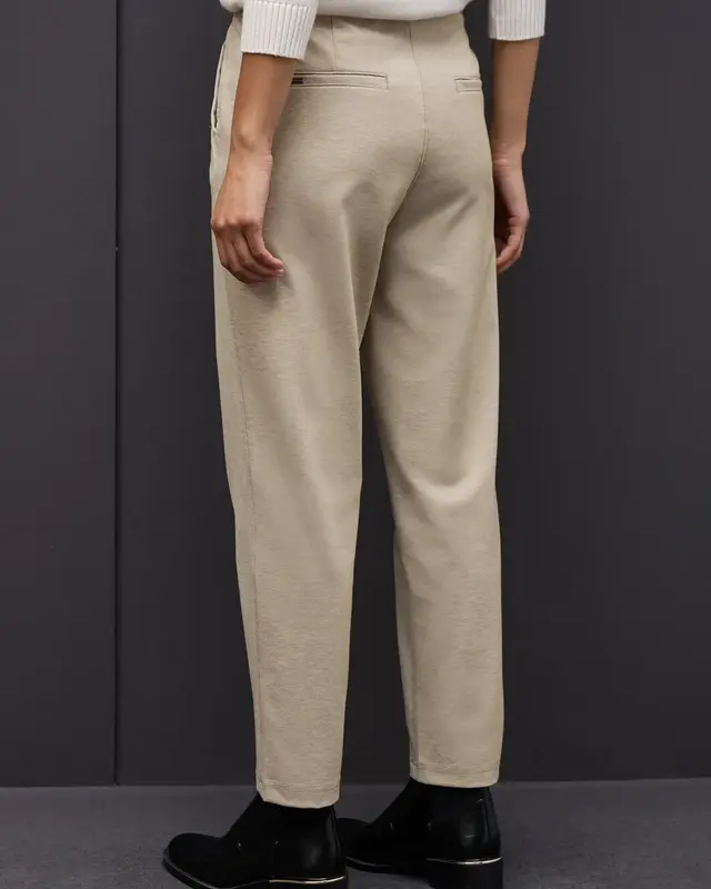 Street One Melange Hose Bonny - Sanded Beige Melange