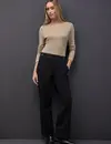 Street One Glitter Shirt met Lange Mouwen - Sanded Beige