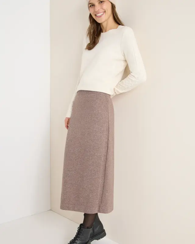 Cecil Rock mit Strukturdetails - Chocolate Mousse Melange