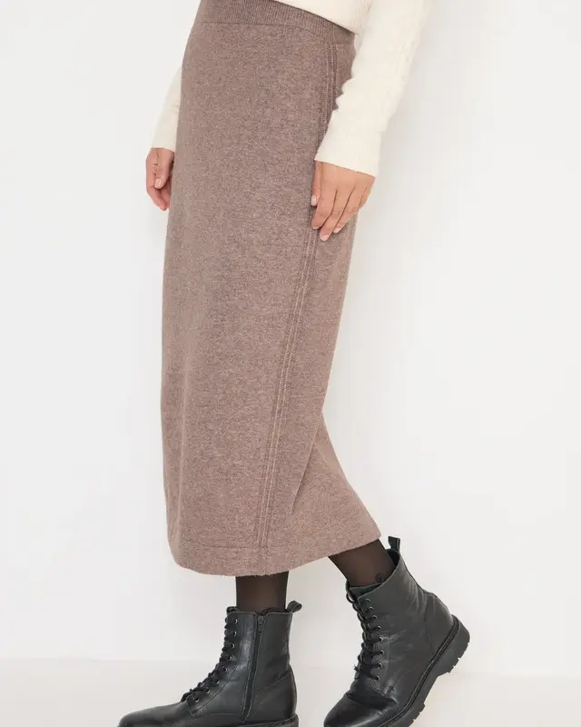 Cecil Rock mit Strukturdetails - Chocolate Mousse Melange