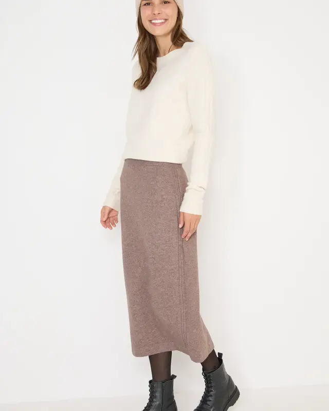 Cecil Rock mit Strukturdetails - Chocolate Mousse Melange