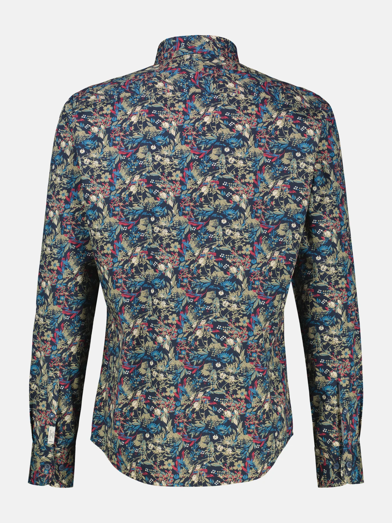 Lerros Poplin Shirt with Print - Classic Navy