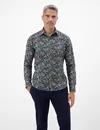 Lerros Poplin Overhemd met Print - Classic Navy