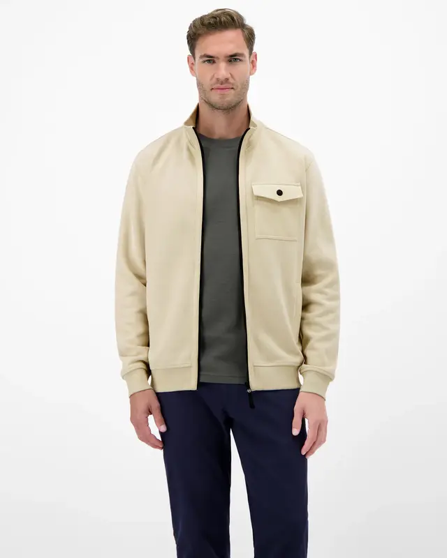 Lerros Sweatjacket - Foam White