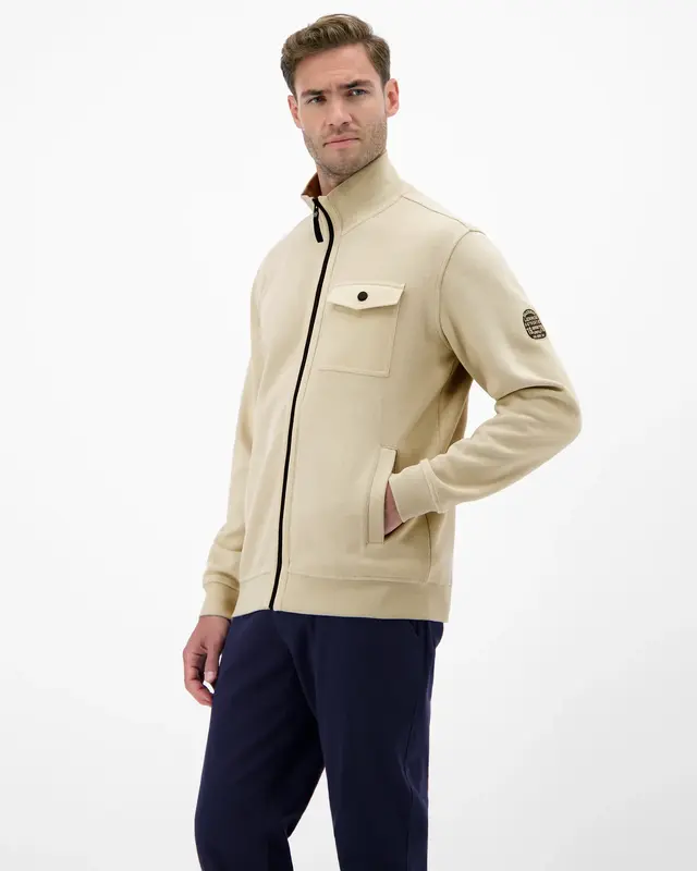 Lerros Sweatjacke - Foam White