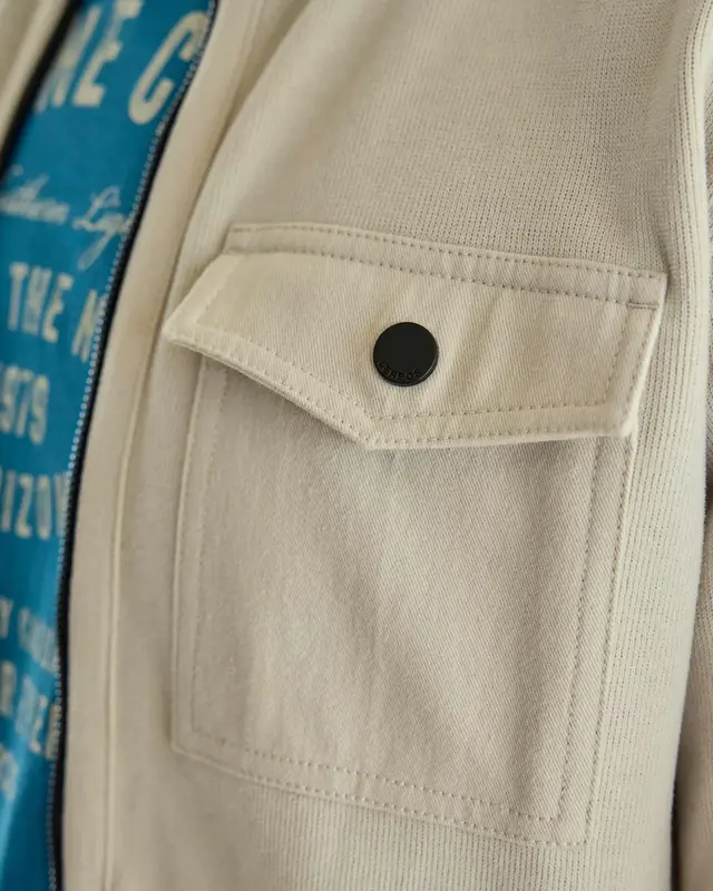 Lerros Sweatjacket - Foam White