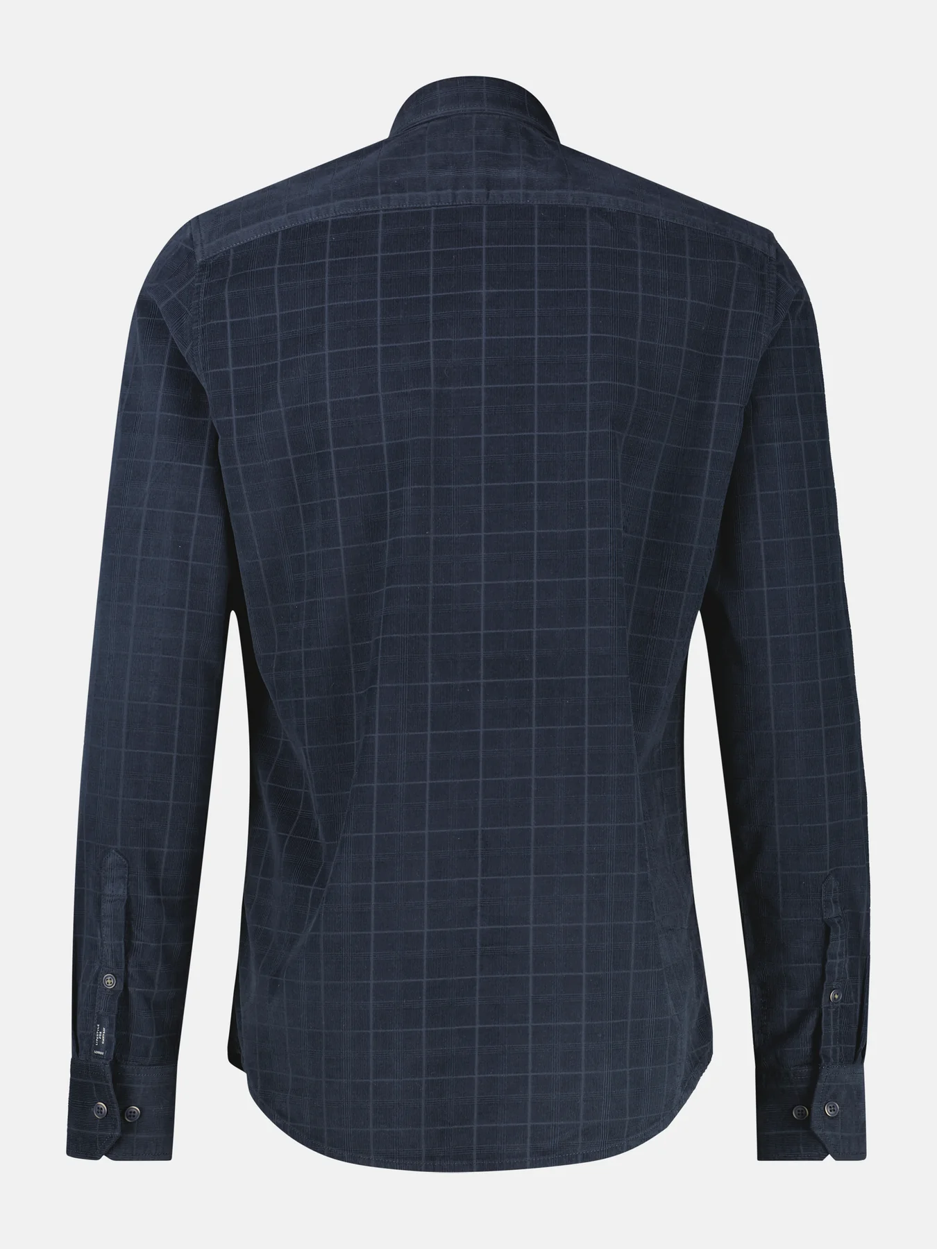 Lerros Geruit Corduroy Overhemd - Classic Navy