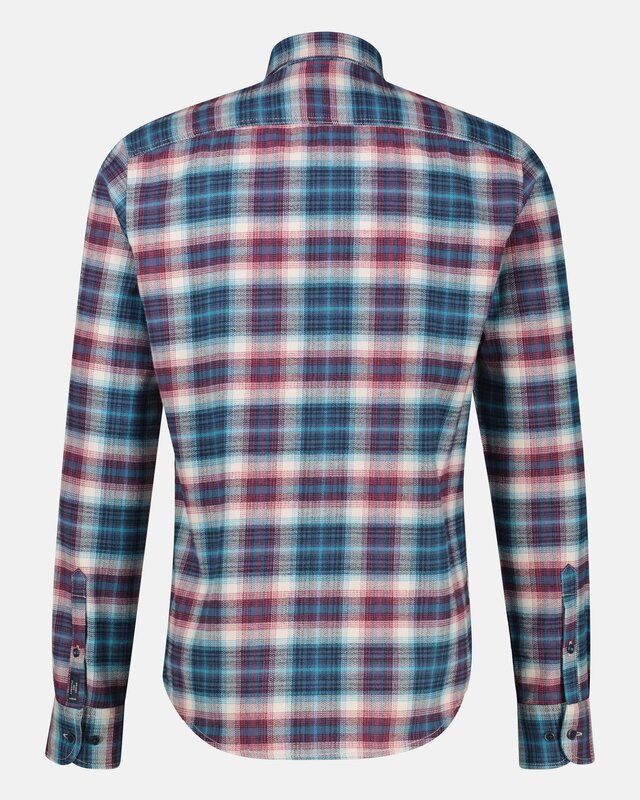 Lerros Casual Flanellen Overhemd - Maple Red