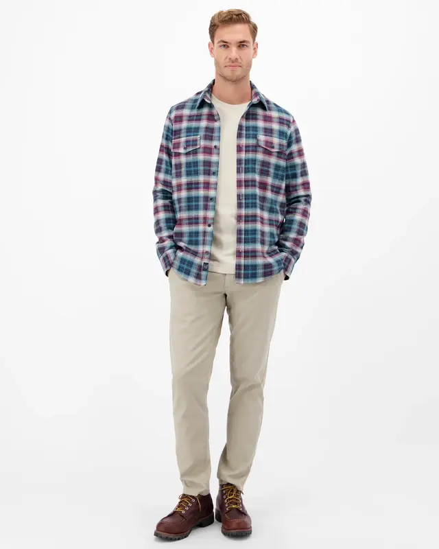 Lerros Casual Twill Hemd - Maple Red