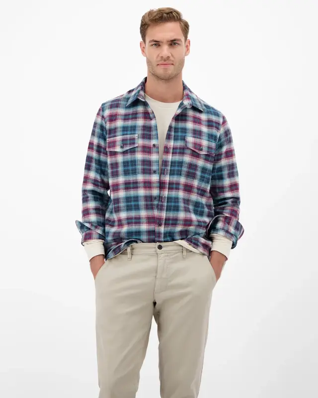 Lerros Casual Twill Hemd - Maple Red