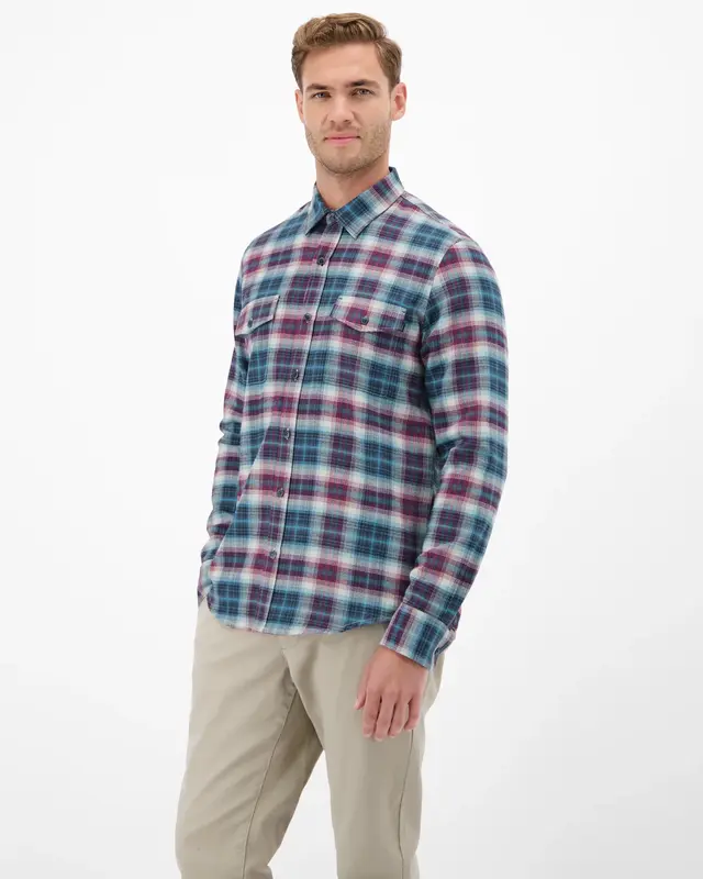 Lerros Casual Twill Hemd - Maple Red