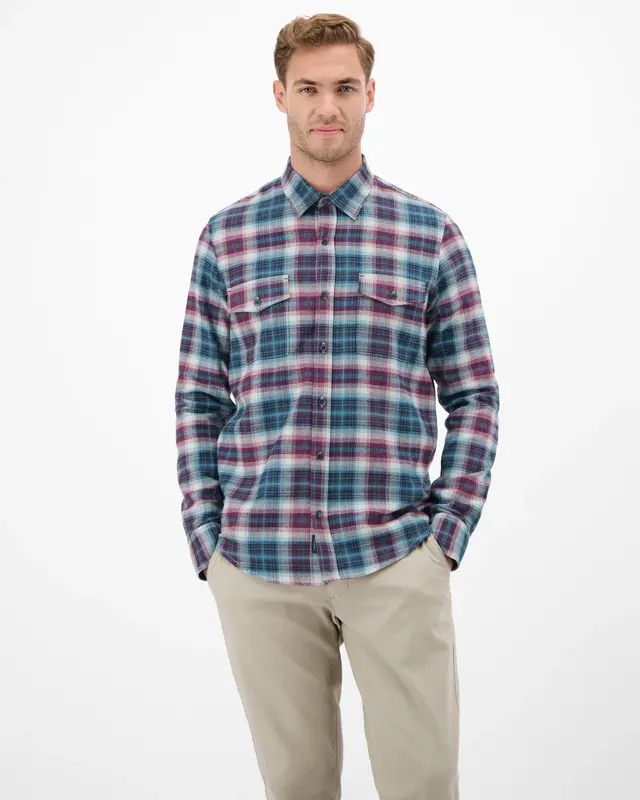 Lerros Casual Twill Hemd - Maple Red