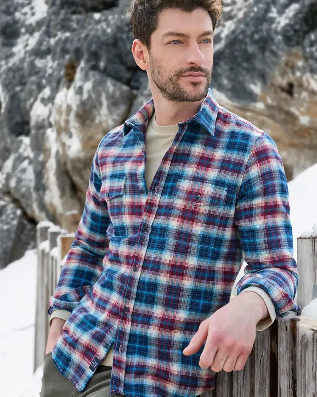 Lerros Casual Twill Hemd - Maple Red